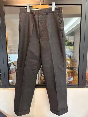 60s KEY 빈티지 블랙 슬랙스 코튼 100