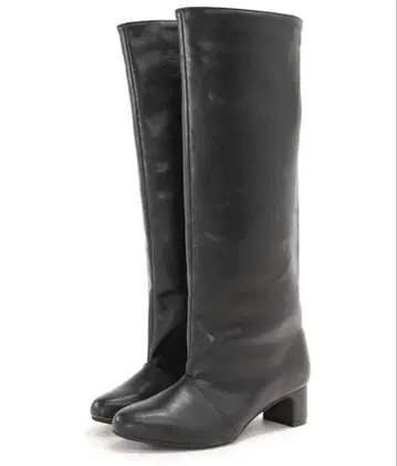 SESTO 와이드 샤프트 미들 힐 롱 부츠