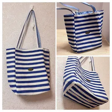 스트라이프 토트백