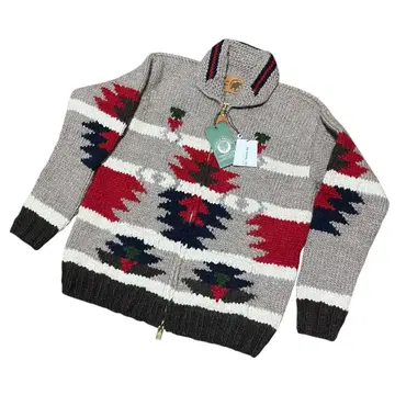 미사용 헌팅월드 X 캐나디안 스웨터 카우친 니트 자켓 XL