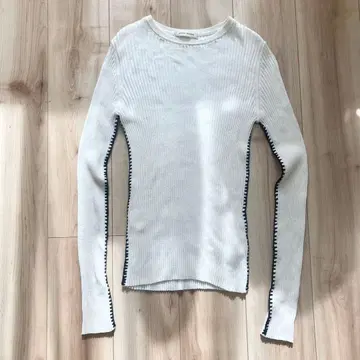 AEWEN MATOPH 핸드 스티치 리브 니트