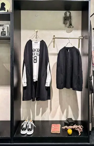 앰프팜 오리지널 하프 코트 미사용 새상품