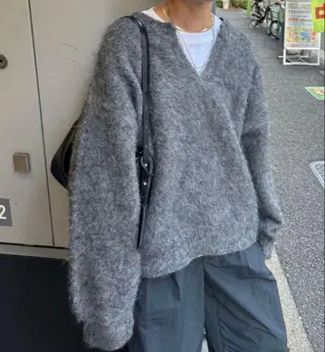 feepur [핸드워셔블] 울 혼방 기모 키넥 니트