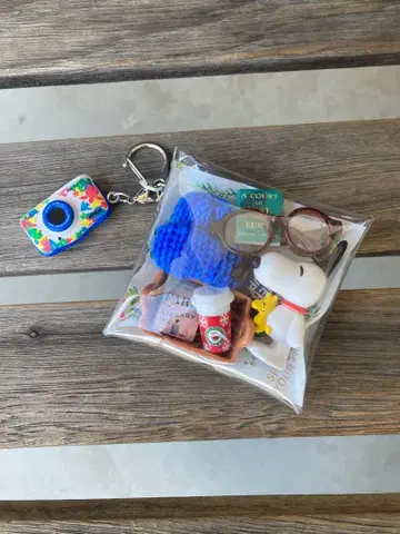 스누피 가챠 파우치 가챠폰 캡슐 토이 세트