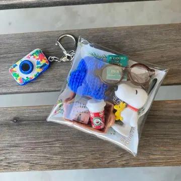 스누피 가챠 파우치 가챠폰 캡슐 토이 세트