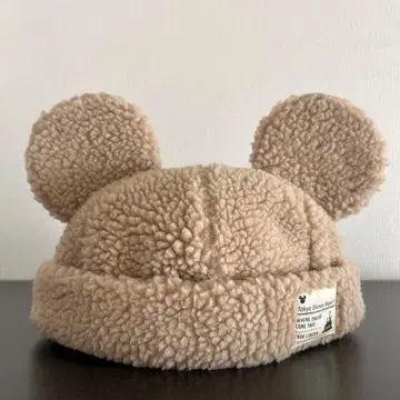 디즈니 리조트 보아캡 미키 귀 베이지 58cm