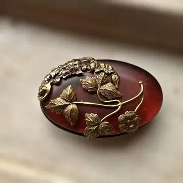 빈티지 스모크 유리 포도 덩굴 오비 고정 띠