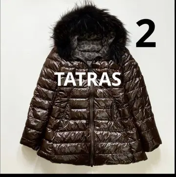 다크 브라운 후드 부착 다운 자켓