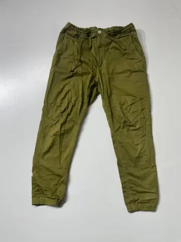 할리우드 런치마켓 올리브색 조거 팬츠