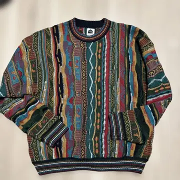 Fafatt 다색 패턴 니트 스웨터