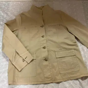 베이지 버튼 자켓 여성용