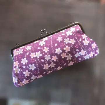 [ 새상품 ] 벚꽃 패턴 일본 의류용 백 보라색 핑크