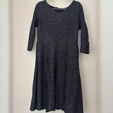 쿠 드 샹스 V넥 플레어 원피스 40