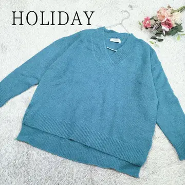 [ 홀리데이 ] 여성용 V넥 스웨터 니트 프리 사이즈