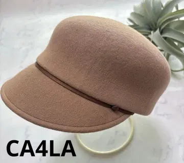 새상품급 CA4LA 카시라 HOVER3 울 헌팅 캡 카멜