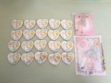 프리티 올 프렌즈 미레이 아크릴 스탠드 아크릴 키링 하트 캔뱃지