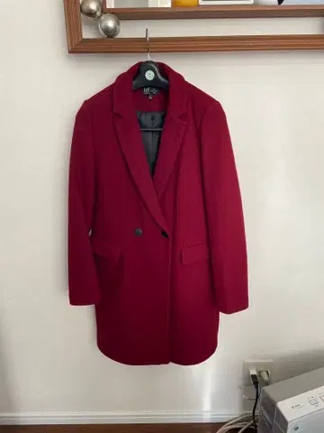 ZARA 자라 trf 체스터 코트 더블 브레스트 보르도