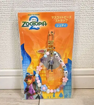 [ 미사용 새상품 ] 주토피아2 주디 마스코트 비즈 스트랩 극장 한정판