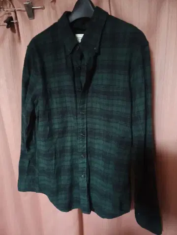 Abercrombie & Fitch 플란넬 셔츠 XS 그린 체크