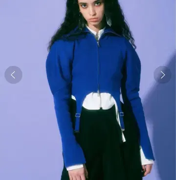 가격 대폭 인하 MAISON SPECIAL 볼륨 슬리브 크롭 니트