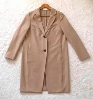 PLST 플라스테 베이지 싱글 버튼 롱 코트 자켓 S