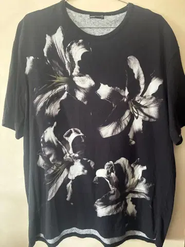 Ladmusician 릴리 패턴 빅 T셔츠 44