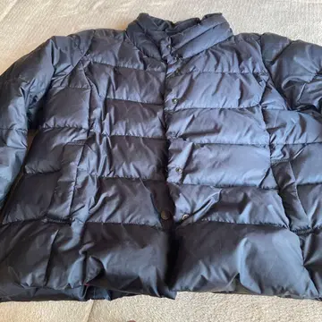 네이비 다운 자켓 퀼팅