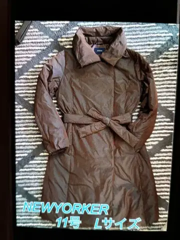 NEWYORKER 브라운 다운 코트 L 사이즈