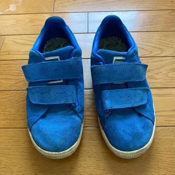 Puma 스웨이드 스니커즈 파랑 벨크로