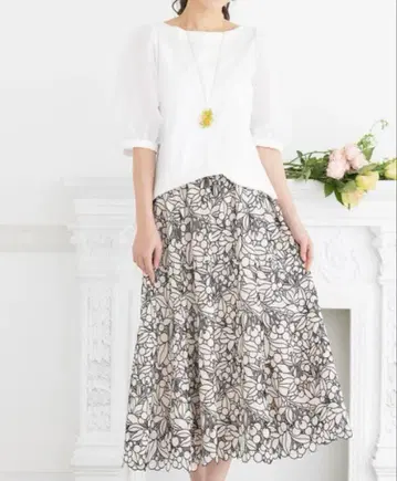 새상품 미사용 로즈 티아라 체리 스커트 3XL