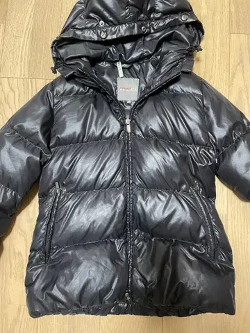 듀베티카 후드 부착 블랙 다운 자켓