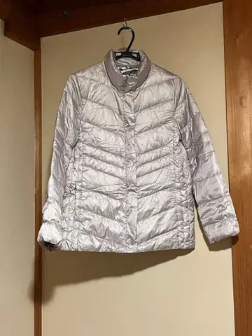 미사용 새상품 스마트 다운 여성용 실버 그레이