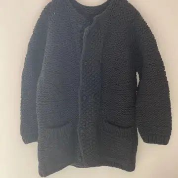 nest Robe 블랙 니트 가디건