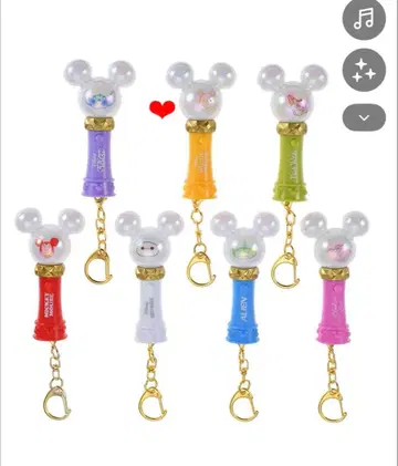 디즈니 캐릭터 시크릿 키링 응원봉