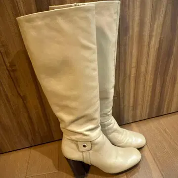 베이지 롱 부츠 23.5