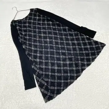 EK3972 [타바사] 원피스 [F] 무릎 기장 비침 샘플 체크