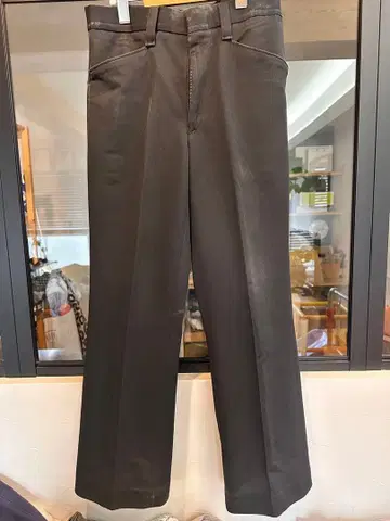 USA 폴리 100 빈티지 블랙 슬랙스 프리스코