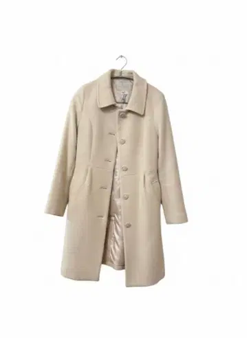 베이지 버튼 롱 코트 1호