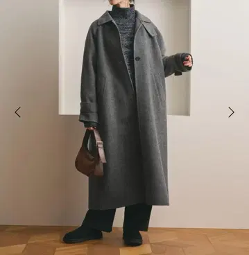 미사용 새상품 스텐카라 코트 헤링본 M