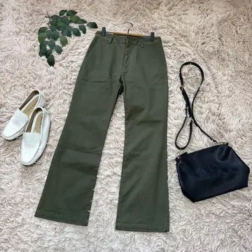 6833 스픽 앤 스팬 스트레치 팬츠 [ 38 ] 그린/면 레이온 혼방