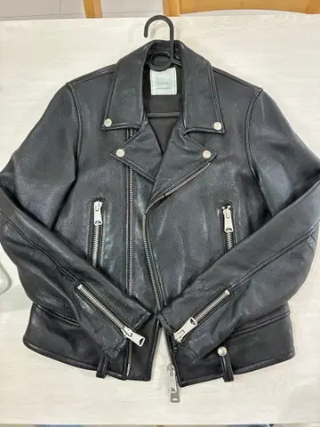 블랙 가죽 자켓 36 사이즈