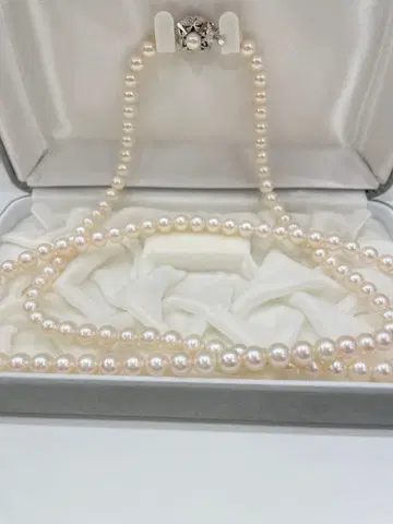 화이트 펄 목걸이