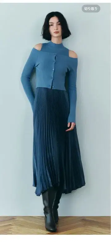 FRAY ID 이번 시즌 니트 원피스 x 가디건 세트