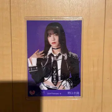 노구치 이오리 친필 사인 브로마이드 저주해 저주해