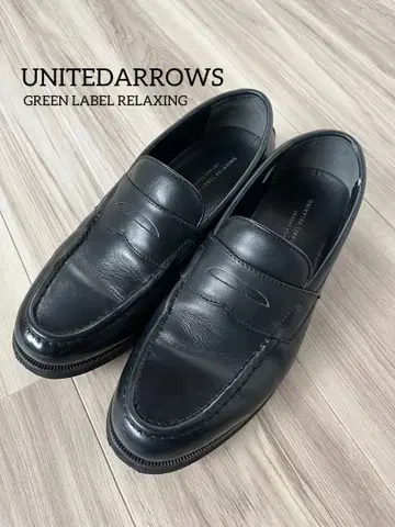 UNITED ARROWS 남성용 로퍼 블랙