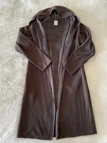 PUPULA 후드 부착 롱 가디건 38