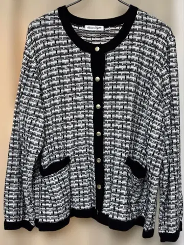 Hina Style 트위드 가디건 6L 사이즈