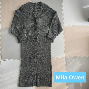 [ Mila Owen ] 니트 셋업 블랙 x 화이트 사이즈 1 새상품급