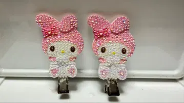 산리오 x 마이멜로디 (앞머리 클립 세로형)