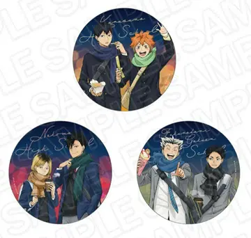 3종 세트 코스모 월드 하이큐 스탬프 랠리 빅 배지